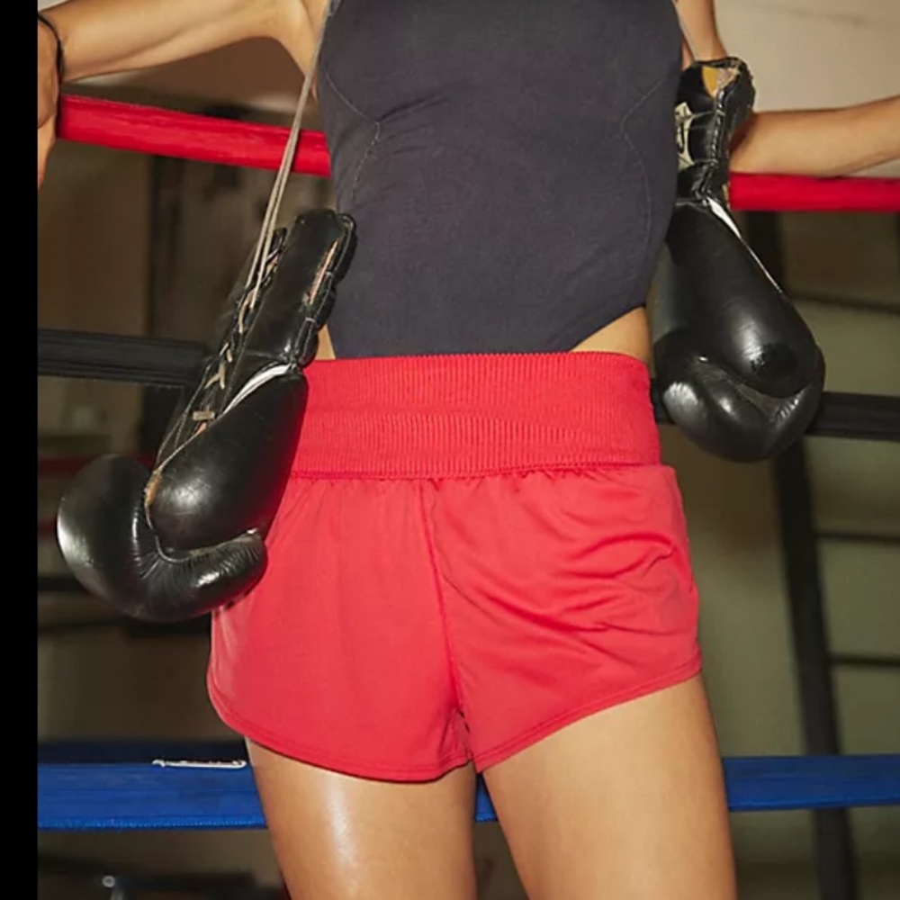 Free people movement game time shorts red size s